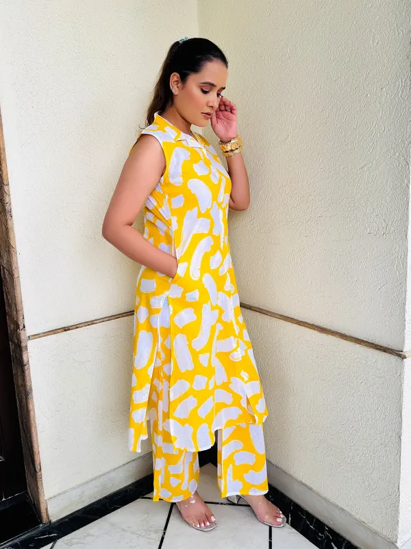 Golden_Hour_Co_Ord_Set_Yellow_Slub_Cotton
